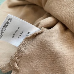 ベージュ コットン Tシャツ Mサイズの画像