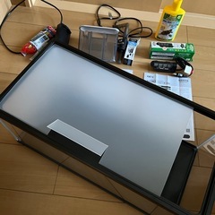 ガラス水槽　他　カメ飼育セット
　　の画像