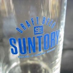 ☆未使用品 SUNTORY DRAFT BEER ビアグラス ビールグラス 6点セット ビアタンブラー サントリー ガラス製 酒器 札幌 北20条店の画像