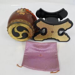置物 寿印50番 太鼓飾 御太鼓 五月人形 端午の節句 幅19.5cm×奥行14cm×高さ27cm の画像