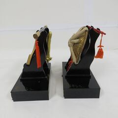 置物 寿印70番 軍扇陣笠揃 五月人形 端午の節句 幅43cm×奥行11cm×高さ21cm の画像