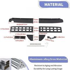 JB23に適合 TESIN 車のテールゲート 窓 枠フェンス 収納 ボックス オーガナイザー ラック ブラケット スズキ ジムニーの画像