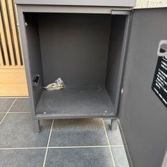 宅配ボックス付き郵便受け　ブラック　鍵付きの画像