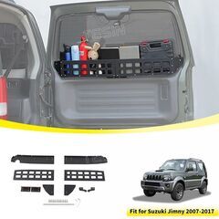JB23に適合 TESIN 車のテールゲート 窓 枠フェンス 収納 ボックス オーガナイザー ラック ブラケット スズキ ジムニーの画像