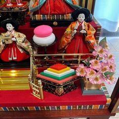 お雛様🎎 お雛人形 ガラスケース ひな祭り　お雛様の画像