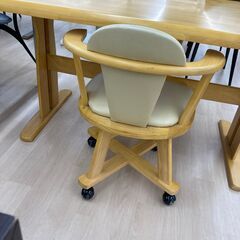 【リユースのサカイ野々市店】ダイニングテーブル 相 ナチュラル W(幅)160×D(奥行き)85×H(高さ)71 ※クリーニング済みの画像