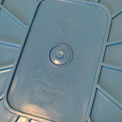 サンコープラスチック タライ 角型 78L 水抜き栓付き ブルーの画像