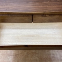 ニトリ　ローチェスト　ブラウン　天板キズ有の画像