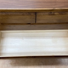 ニトリ　ローチェスト　ブラウン　天板キズ有の画像