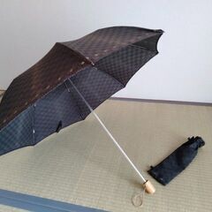 折りたたみ　日傘　黒　①の画像
