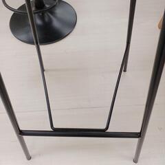 【ドリーム尾浜店】デザインバー/ハイチェア　BK/BR　※キズ　スレ等あり 高さ(H)90× 幅(W)42cm× 奥行(D)42cmの画像