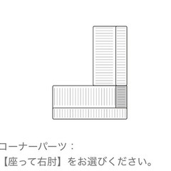 HAREMつみきソファ　替えカバーコーナーパーツ他セットの画像