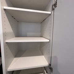至急❗️譲ります‼️美品ホワイトキャビネットの画像
