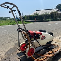 みのる産業　手押し噴霧機 FE-25 ラクスター 25L　混合燃料 走行動力噴霧機　動墳 噴霧機　噴霧器　散布 消毒　除草　防除 薬剤　宮崎の画像