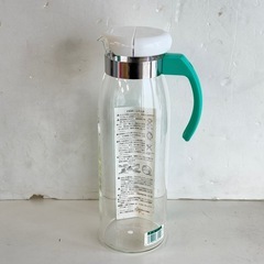 【現状渡し／箱つき】HARIO ハリオ 冷蔵庫ポット スリム RPS-14 1.4L（1400ml）耐熱ガラス製 ピッチャー 麦茶ポット 水出し茶 ジャグ ドリンクボトル キッチン用品 収納しやすいスリム型 家庭用 日用品 まとめ買い歓迎の画像