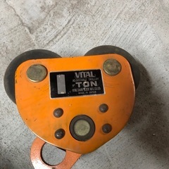 北海道旭川市直接取引歓迎 NITCHI ニッチ RIGHT H ライト H型 チェンブロック 1.5t VITAL バイタル トロリー付 t数不明 現状品 の画像