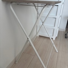 テーブル ミニ 折りたたみ サイドテーブル 幅50×奥行48×高さ70cm ハイタイプの画像
