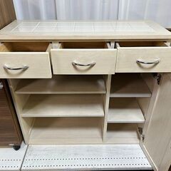 【リサイクルストアスターズ城西店】 【中古品】キッチン収納棚の画像