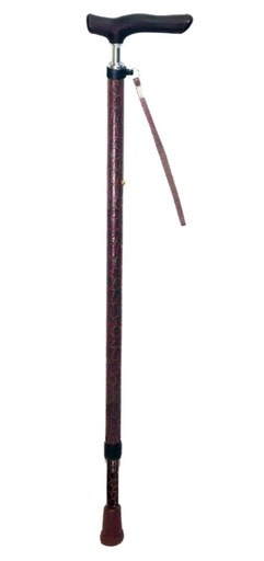 ④島製作所　伸縮ジョイントレザーステッキ　新品