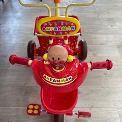アンパンマン  三輪車  取替パーツ付の画像