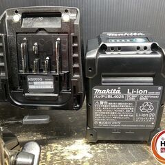 【引き取り限定】【中古品】makita マキタ HS005GRDXB 充電式マルノコ ブラック 125mm バッテリ(40Vmax/2.5Ah ※使用回数各1回)×2・充電器・ケース付の画像