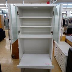 リユースのサカイ太田店★ジモティ割あり★  レンジ台 ホワイト H175.5×D41.5×W58.8 クリーニング済み OJ10777の画像
