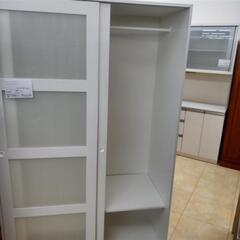 リユースのサカイ太田店★ジモティ割あり★ IKEA ワードローブ ホワイト H190×D57×W83.5 クリーニング済み OJ10779の画像