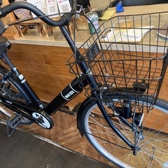 【SALE！8月末まで防犯登録無料！チェーン新品！】シングルギア　26インチ自転車　ブラックの画像