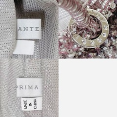【未使用品】ANTEPRIMA アンテプリマ スクエア グリッター ワイヤーバッグ ピンクシルバーの画像