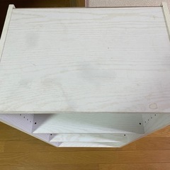 3段カラーボックス ホワイトの画像