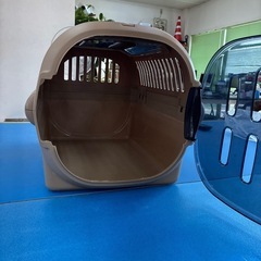 【美品】犬猫キャリーバッグ　ペットキャリー　リッチェルの画像