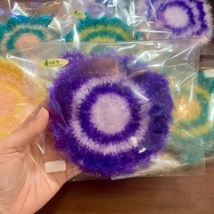 エコな手編みタワシ🌏✨の画像