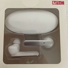 【RiC】 fine ワイヤレスイヤホン Drip-prrof Type True Wireless Earphone Bluetooth ホワイト 白 2個 セット A0274の画像