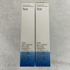 【RiC】 fine ワイヤレスイヤホン Drip-prrof Type True Wireless Earphone Bluetooth ホワイト 白 2個 セット A0274の画像