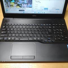 富士通//  人気の黒//ノート/ / Windows11Pro// office2021 Pro//程度極上！⑮の画像