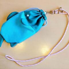 🍀ハンドメイド🍀魚の巾着の画像