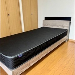 シングルベッド　マットレス　ベッド枠の画像