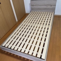 シングルベッド　マットレス　ベッド枠の画像