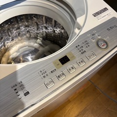 SHARP シャープ ES-GE5C-W 2019年製 5.5kg 洗濯機の画像