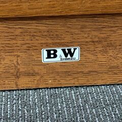 店頭引き渡し 中古 志水木工 B&W 本棚 木製 大きめ 収納 家具の画像