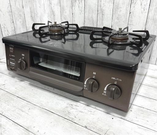 お引取り限定 23年製 パロマ LPガス用コンロ 2口ガステーブル IC-S37DX-2L 左強化力