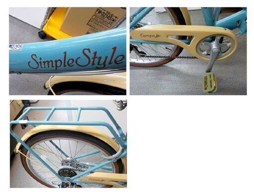 現状品 折りたたみ自転車 Simple Style 24インチ ブルー