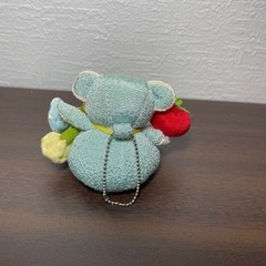 【決まりました】ちりめん細工 クマ キーホルダーの画像