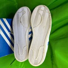 adidas アディダス SUPERSTAR S75929 スーパースター ローカットスニーカー ホワイト/ブルー27ｃｍの画像