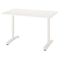 ◎◎無料◎◎ 高さ調整可能　IKEA BEKANT 白テーブル 中の画像