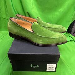 harrods スエード ローファー スリッポン 靴サイズ41（約25.5ｃｍの画像