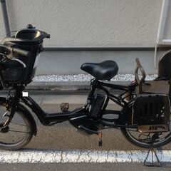 ヤマハPAS Kiss mini 20インチ 内装3段 前後子乗せ付き　電動自転車の画像