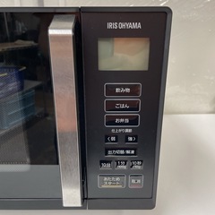 R629 ☀️ アイリスオーヤマ フラット電子レンジ （22L ヘルツフリー）21年製 IMB-F2201 ⭐ 動作確認済 ⭐ クリーニング済の画像