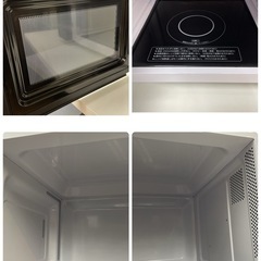 R629 ☀️ アイリスオーヤマ フラット電子レンジ （22L ヘルツフリー）21年製 IMB-F2201 ⭐ 動作確認済 ⭐ クリーニング済の画像