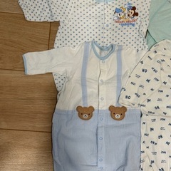 新生児 赤ちゃん 洋服 ロンパース まとめ売り（プチバトー、ミキハウス、H＆M、赤ちゃんの城、Disney）の画像